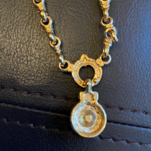 Vintage luxury crystal and gold necklace - Picture 3 of 4